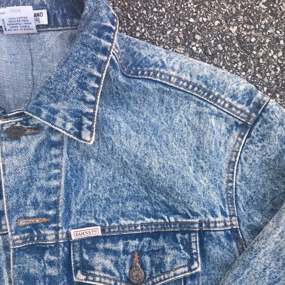 Vintage GUESS Georges Marciano Jean Jacket SZ XL - Picture 3 of 4